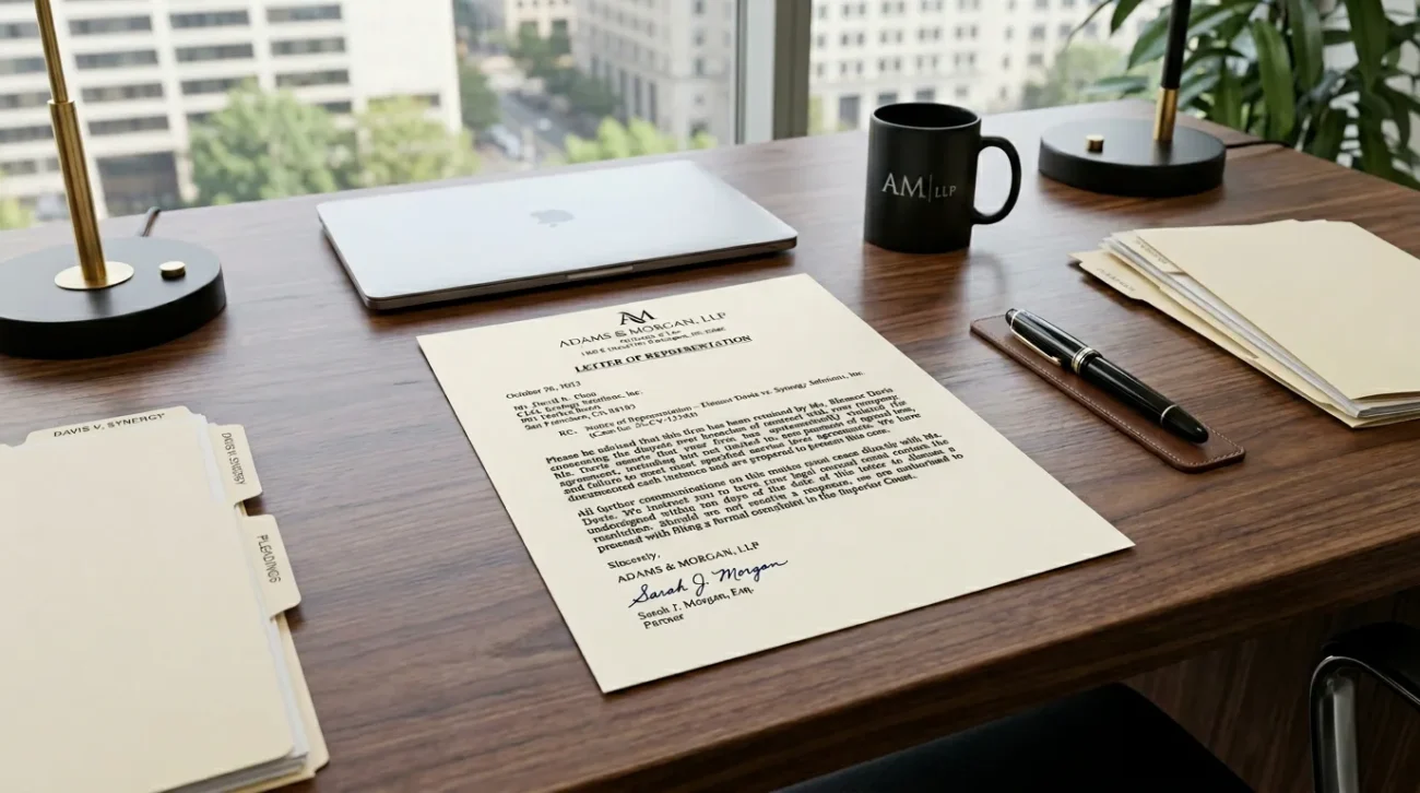 Lawyer's Letter of Representation